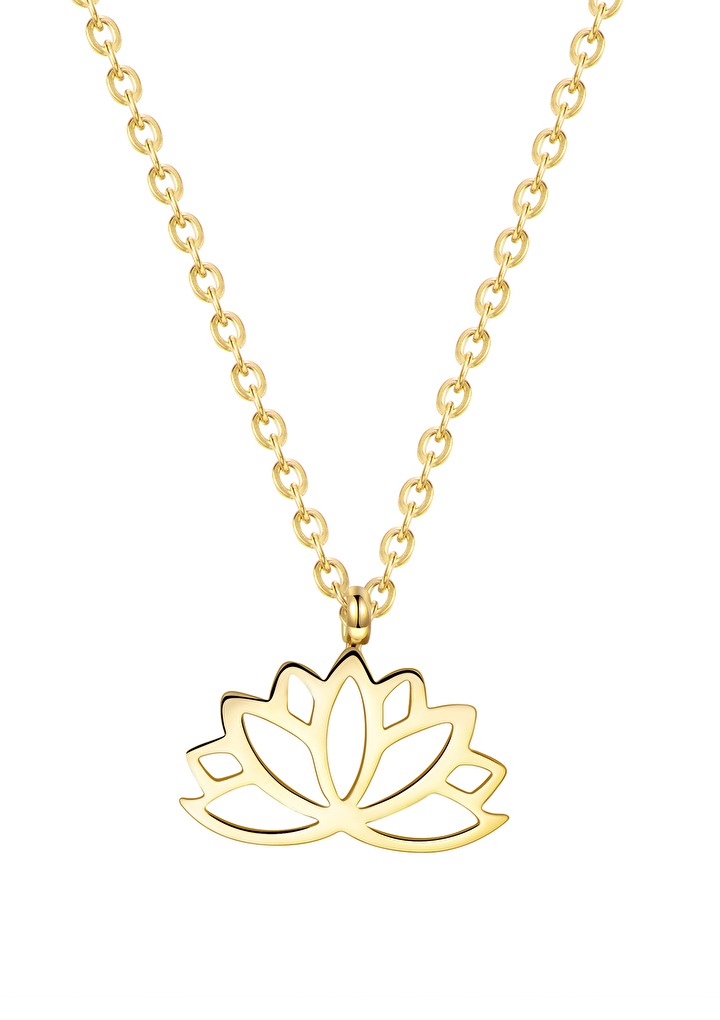 Collier Pendentif Lotus en Or - Hey Happiness