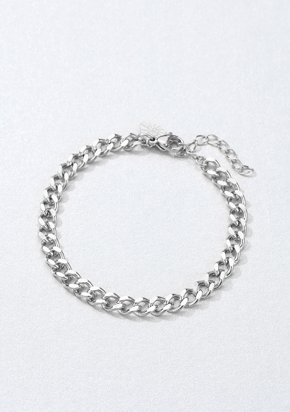 Chunky Curb Chain Bracelet Silver - Hey Happiness